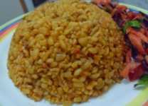 Kıymalı Bulgur Pilavı Kıymalı Bulgur Pilavı
